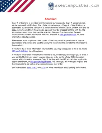 Free IRS 1099-MISC Template in PDF