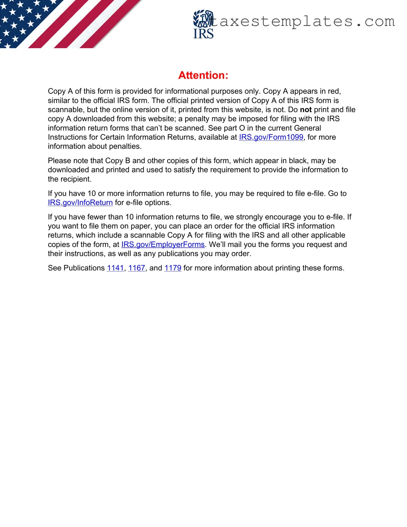 Free IRS 1099-MISC Template in PDF